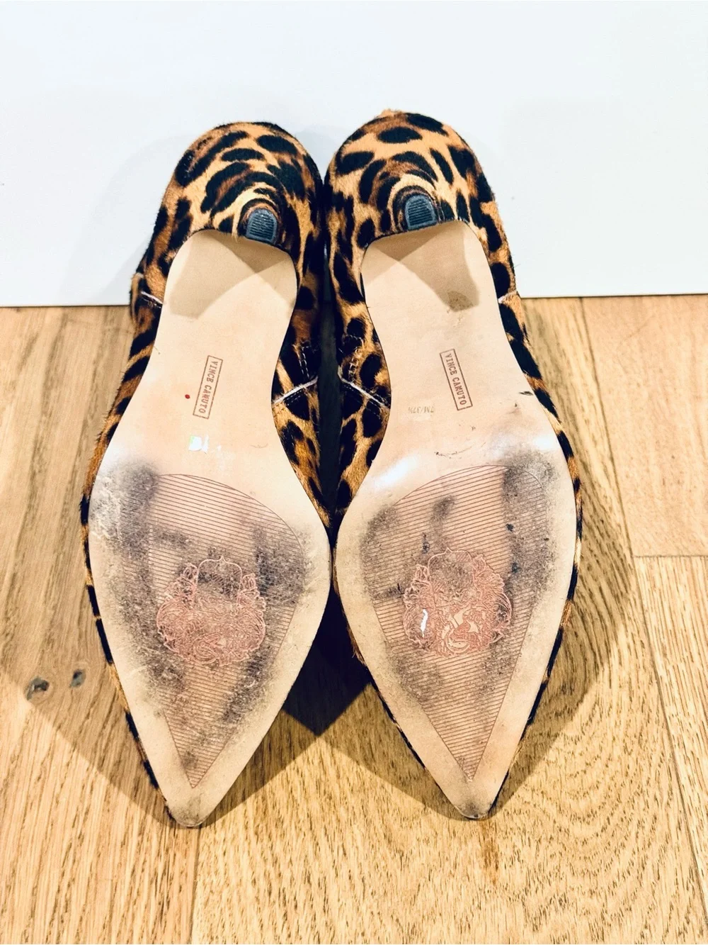 Vince Camuto Leopard Print Calf Hair Ankle Booties, Mob Wife, Indie Sleeze, Sz 7